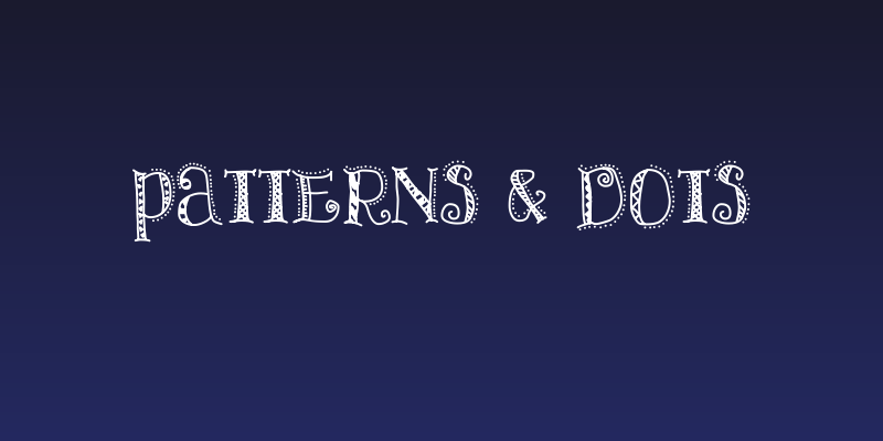 Patterns & Dots Social Header