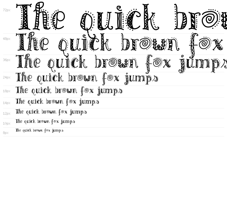 Patterns & Dots Waterfall