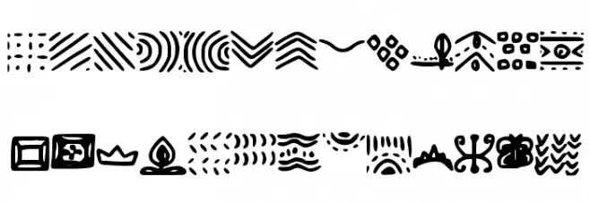 Patterns Polices MAJUSCULES