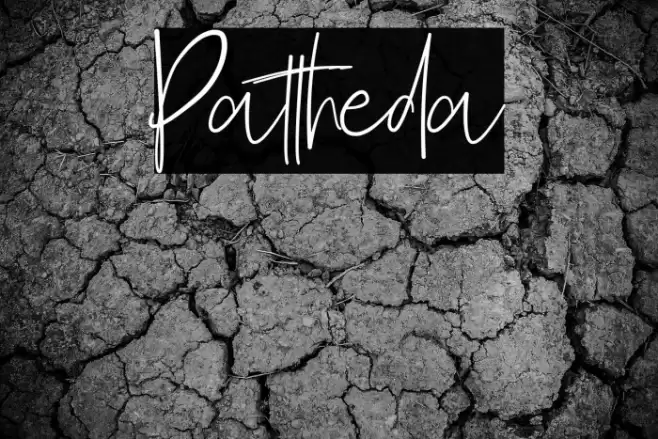 Pattheda Font examples
