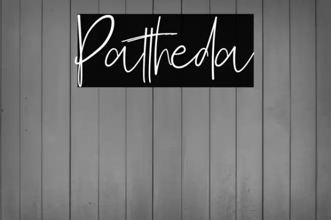 Pattheda Font examples