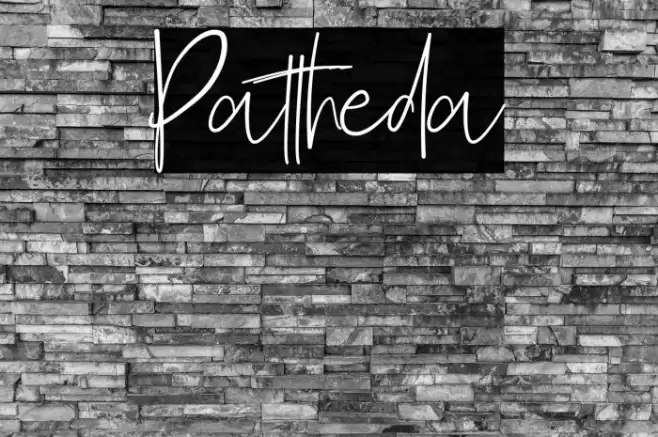 Pattheda Font examples