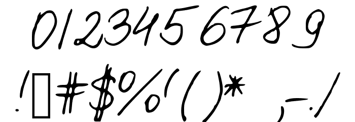 PattiFont Font OTHER CHARS