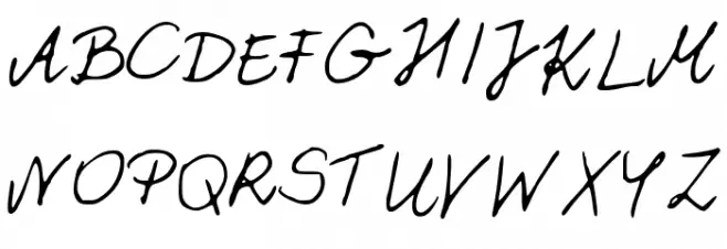 PattiFont Schriftart Groß