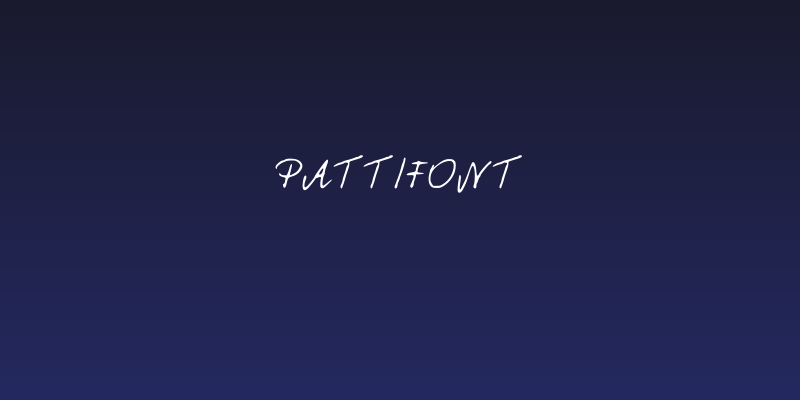 PattiFont Social Header