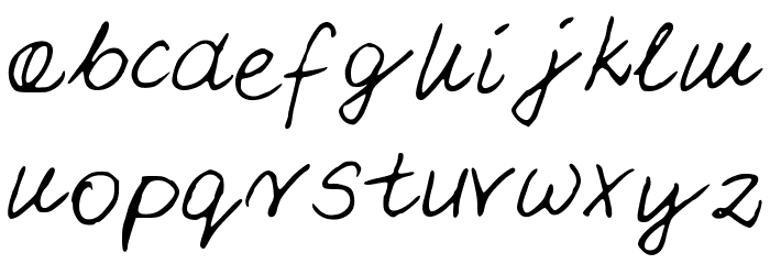 PattiFont Font LOWERCASE