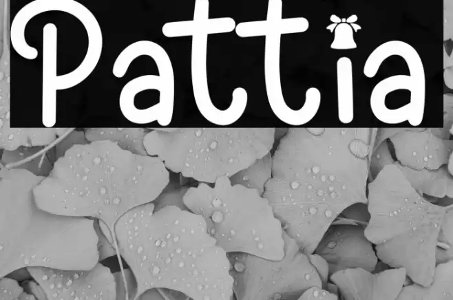 Pattia Schriftart examples