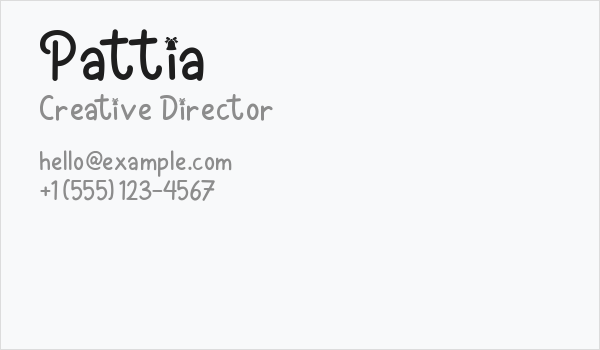 Pattia Business Card