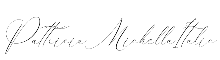 Pattricia Michella Italic  Скачать бесплатные шрифты