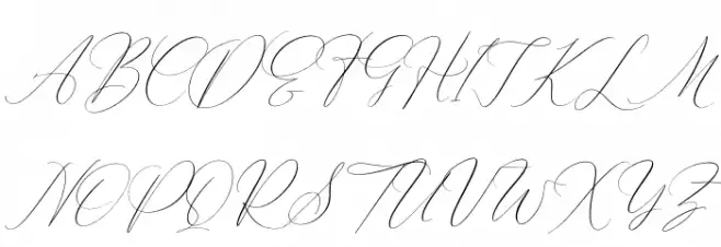 Pattricia Michella Italic Polices MAJUSCULES