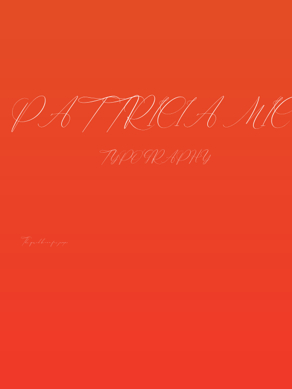 Pattricia Michella Italic Poster