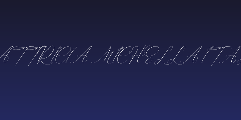 Pattricia Michella Italic Social Header
