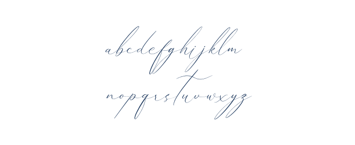 Pattricia Michella Italic Lowercase