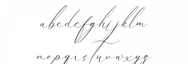Pattricia Michella Italic Font Litere mici