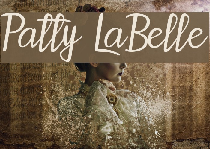 Patty LaBelle Font examples