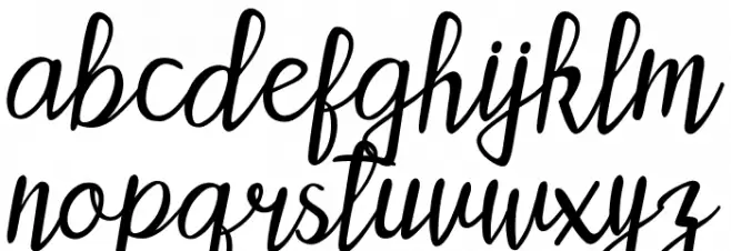 Patty LaBelle Font LOWERCASE