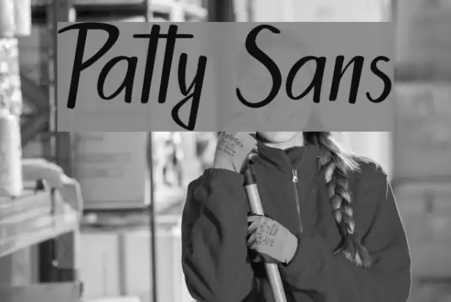 Patty Sans Font examples