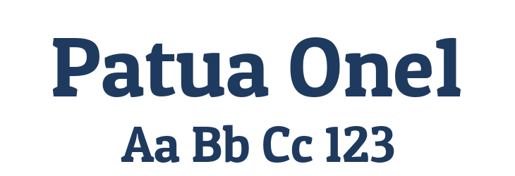 Patua One1 Font Preview