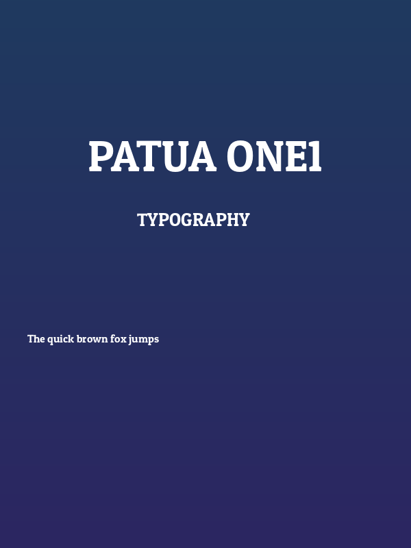 Patua One1 Poster