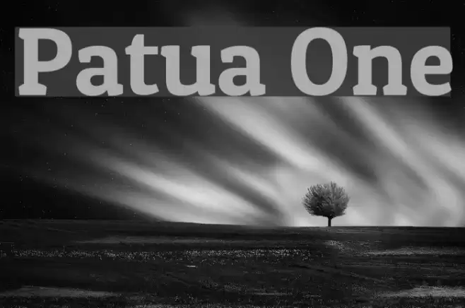 Patua One Font examples