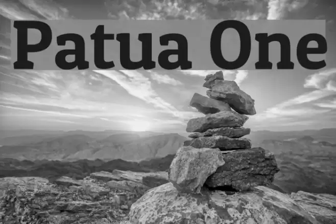 Patua One Font examples