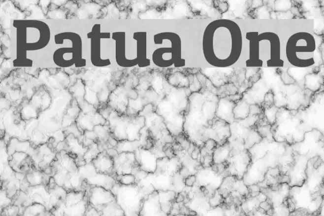 Patua One Font examples