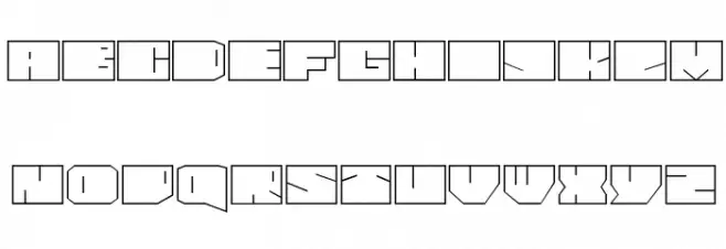 Paul BOXES Cyr Normal Font LOWERCASE