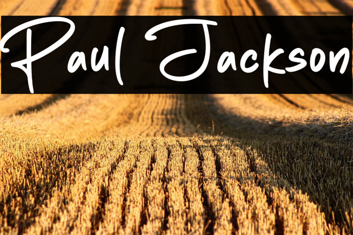 Paul Jackson Example 1