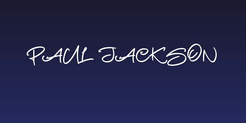 Paul Jackson Social Header