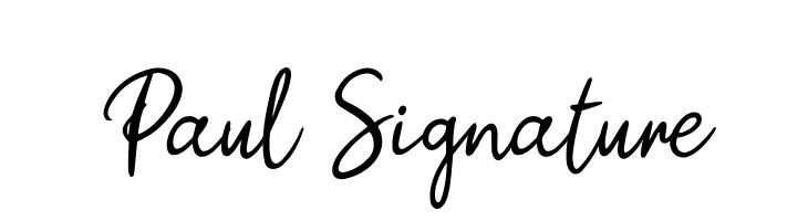 Paul Signature  font caratteri gratis