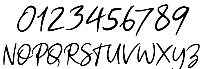 Paul Signature Font OTHER CHARS