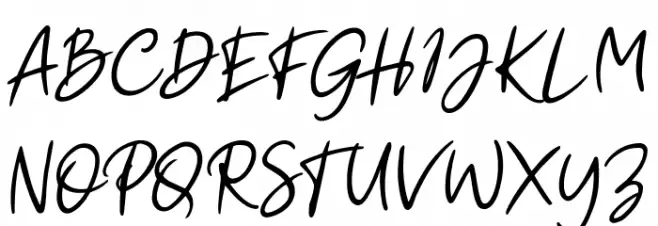 Paul Signature Schriftart Groß