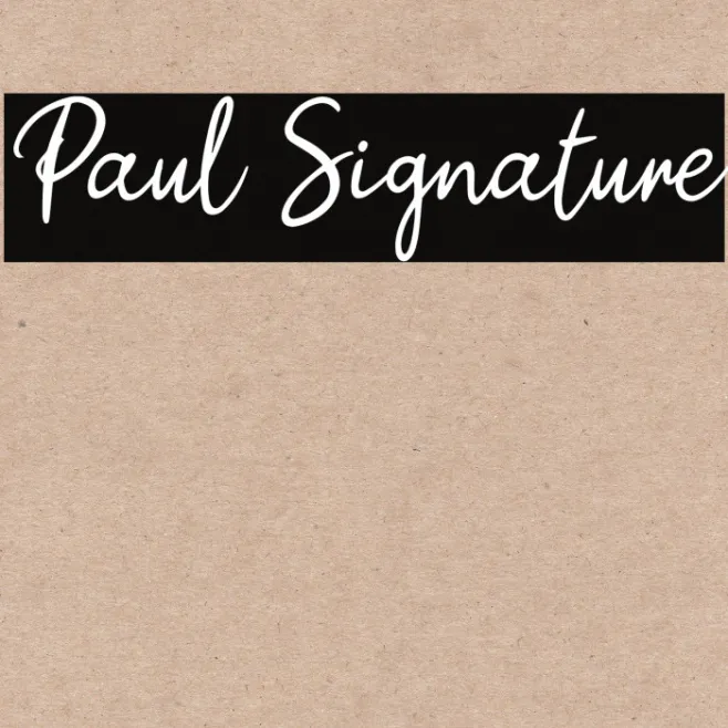 Paul Signature Example 2