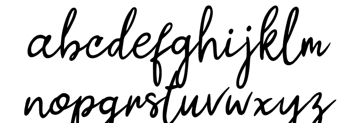 Paul Signature Font LOWERCASE