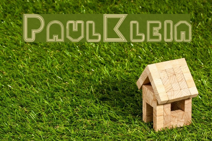 PaulKlein Font examples