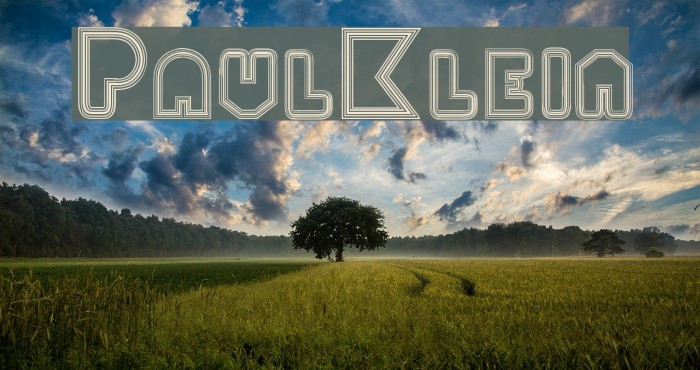 PaulKlein Font examples