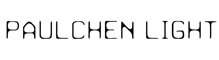 Paulchen Light  Скачать бесплатные шрифты