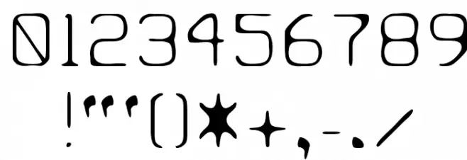 Paulchen Light Font OTHER CHARS