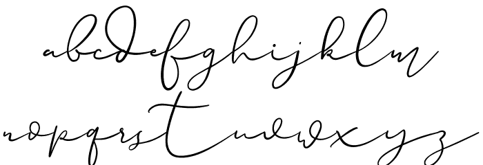 Paulina Free Font LOWERCASE