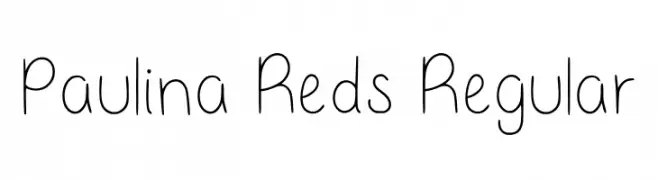 Paulina Reds Regular  Frei Schriftart Herunterladen