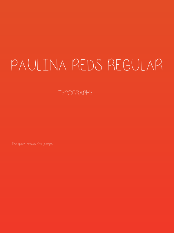 Paulina Reds Regular Poster