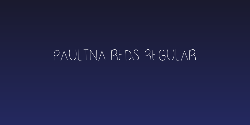 Paulina Reds Regular Social Header