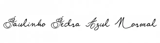 Paulinho Pedra Azul Normal  Free Fonts Download