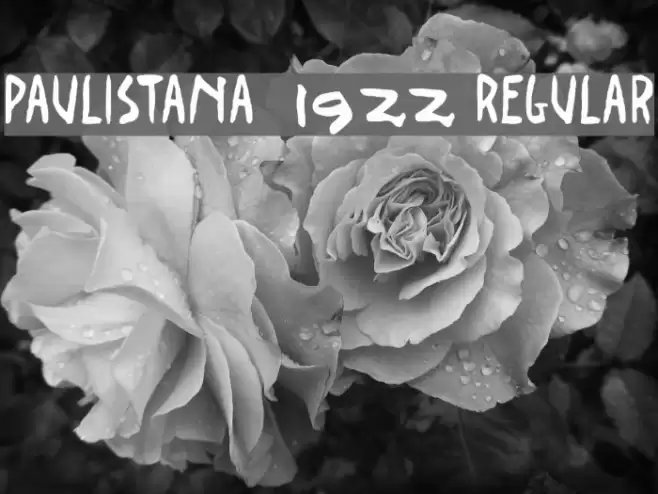 Paulistana 1922 Regular フォント examples