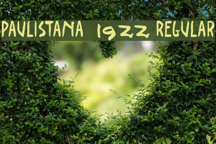 Paulistana 1922 Regular Font examples
