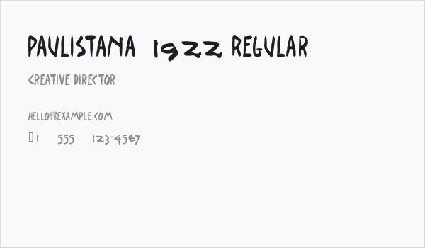 Paulistana 1922 Regular Business Card