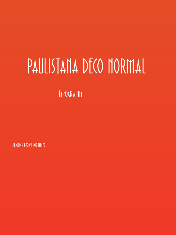 Paulistana Deco Normal Poster