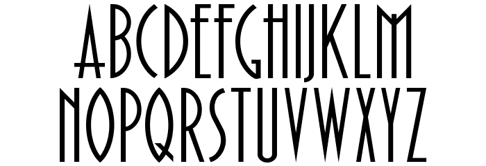 Paulistana Deco Normal Font LOWERCASE
