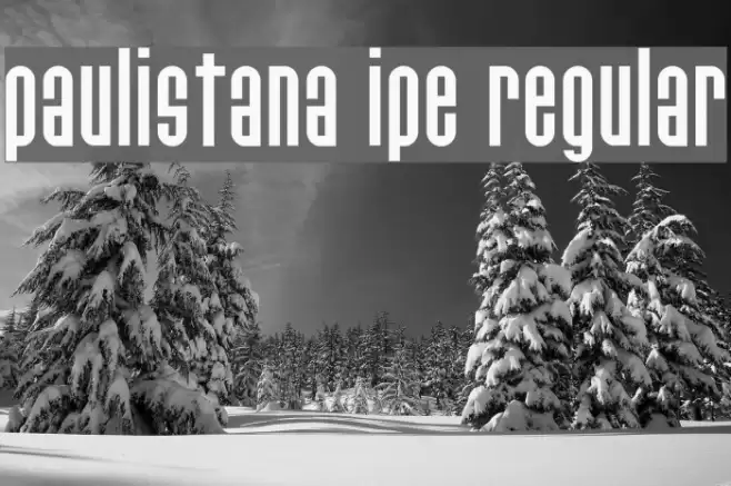 Paulistana Ipe Regular Font examples