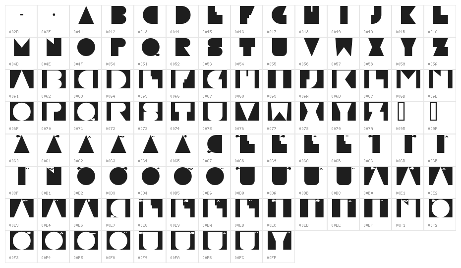 Paulistana Maraba Regular Character Map